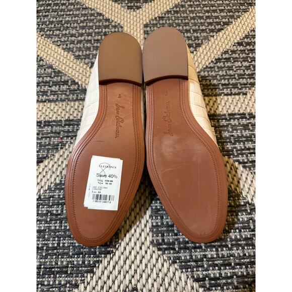 Sam Edelman Loraine Loafer Ivory Croc Print sz 8M - Picture 4 of 6